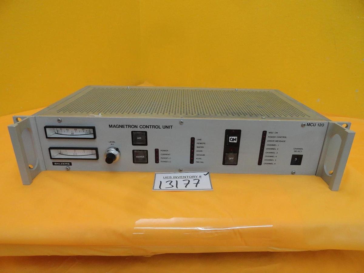 Used Balzers BG M59 250 Magnetron Control Unit MCU 120 MCU120 Used Working