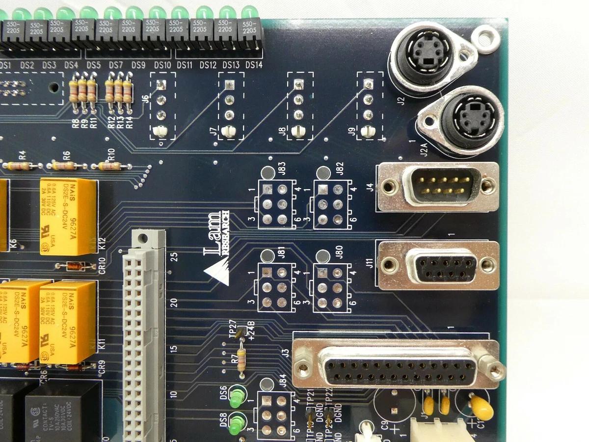 Used Lam Research 810-707054-001 Gas Box I/O Interlock Board PCB FPD Continuum Spare
