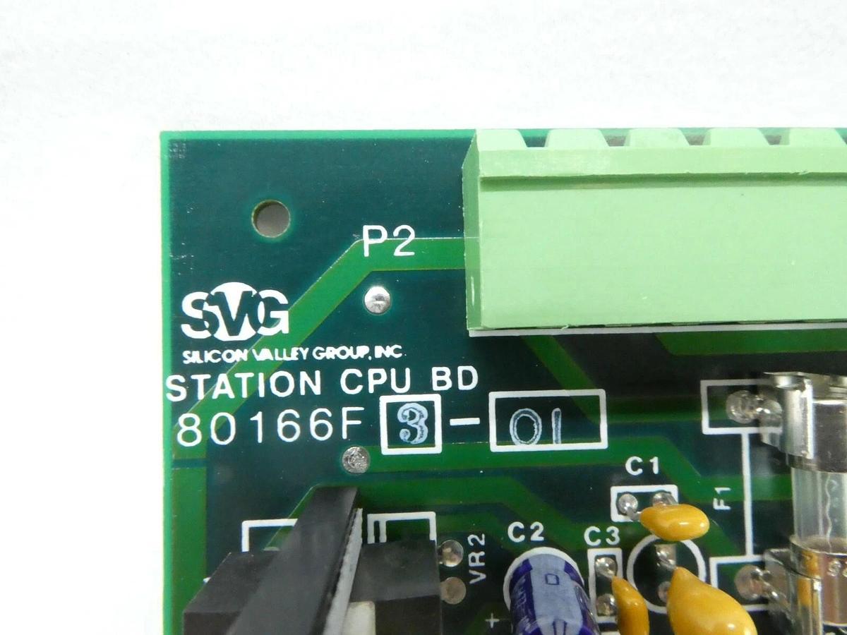 Used SVG Silicon Valley Group 80166F3-01 Station CPU BD PCB DEV 74017D1-32 90S Spare