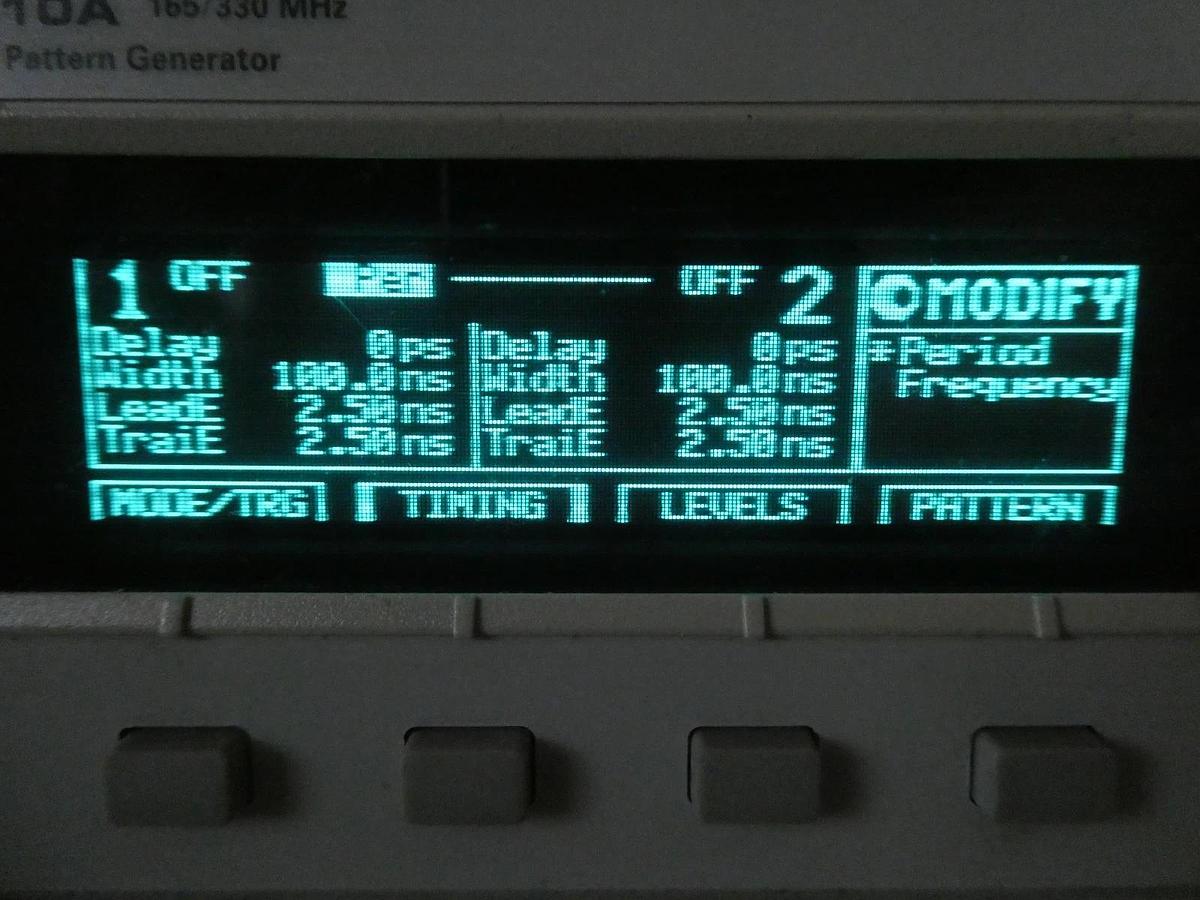 Used Agilent 81110A Pulse Pattern Generator 165/330 MHz with 81111A Modules Surplus