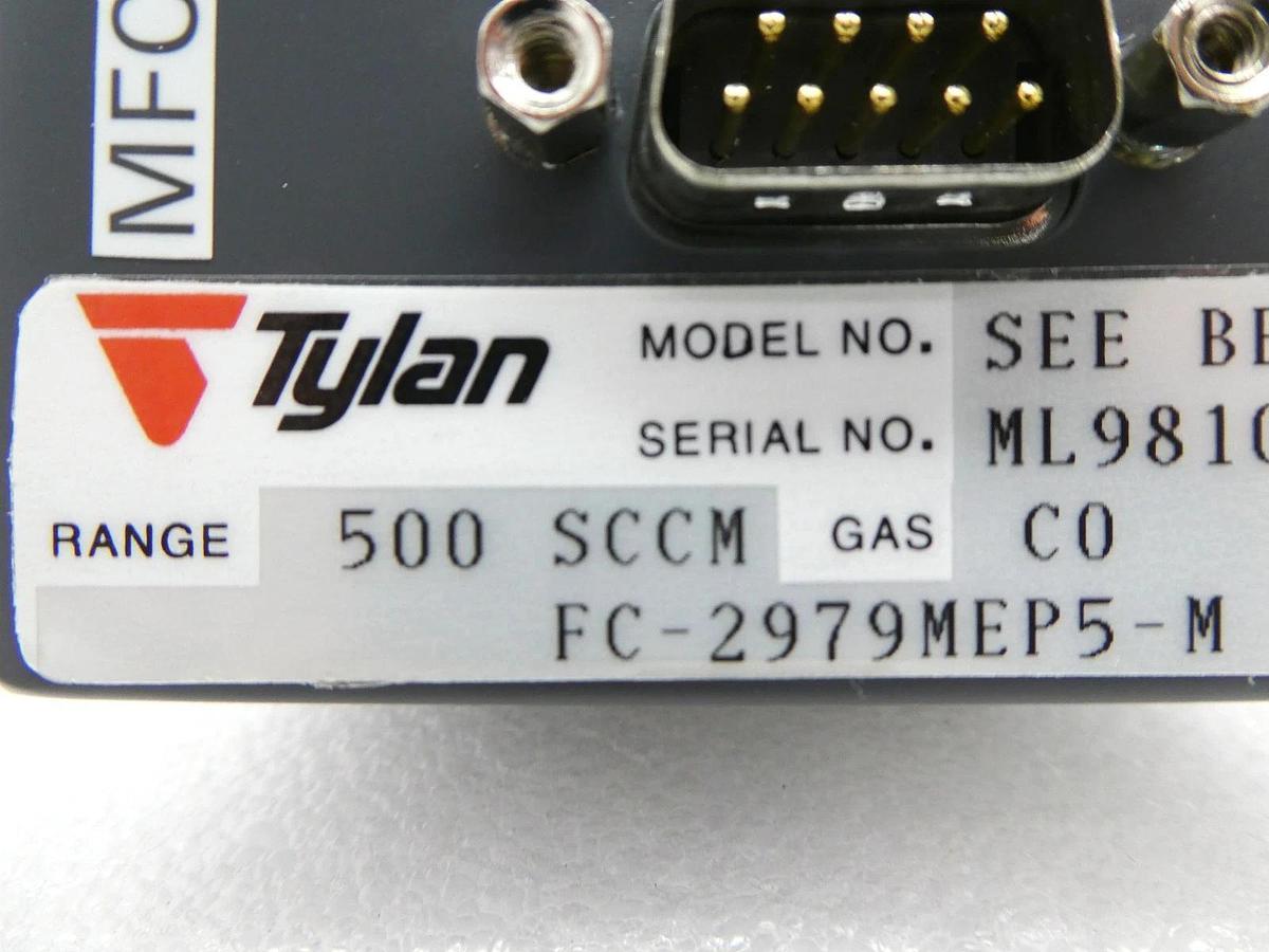 Used Tylan FC-2979MEP5-M MFC Mass Flow Controller 500 SCCM CO TEL Unity II Used