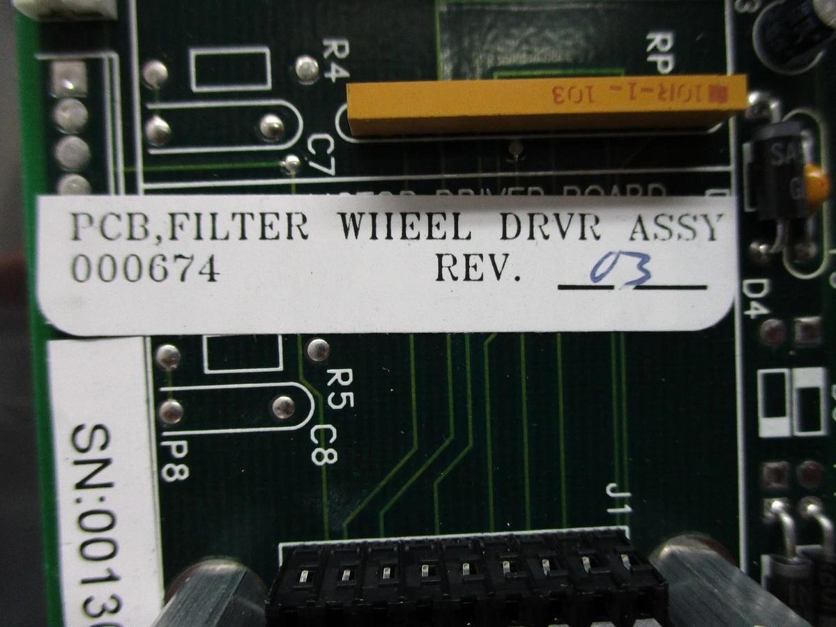 Used Ultrapointe 000674 Filter Wheel Driver PCB KLA-Tencor CRS-1010S Working Surplus