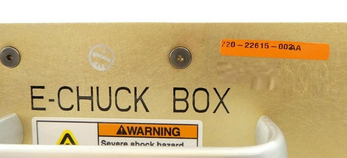 Used KLA-Tencor 720-22615-002 E-Chuck Box Assembly eS31 E-Beam Working Surplus