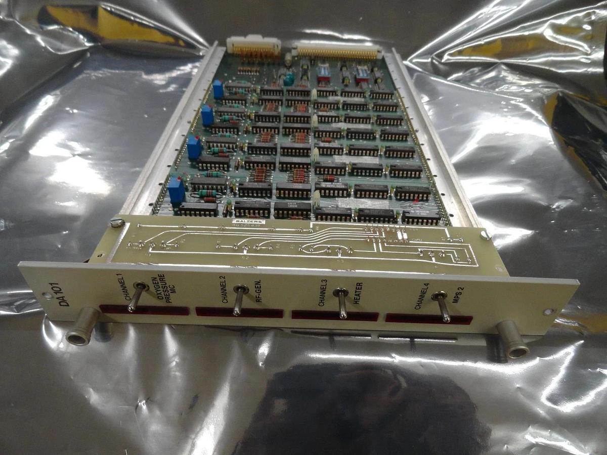 Used Balzers BG 525 473 T 4-Channel Heater DA 101 PCB Card BG 525 424 T Used Working