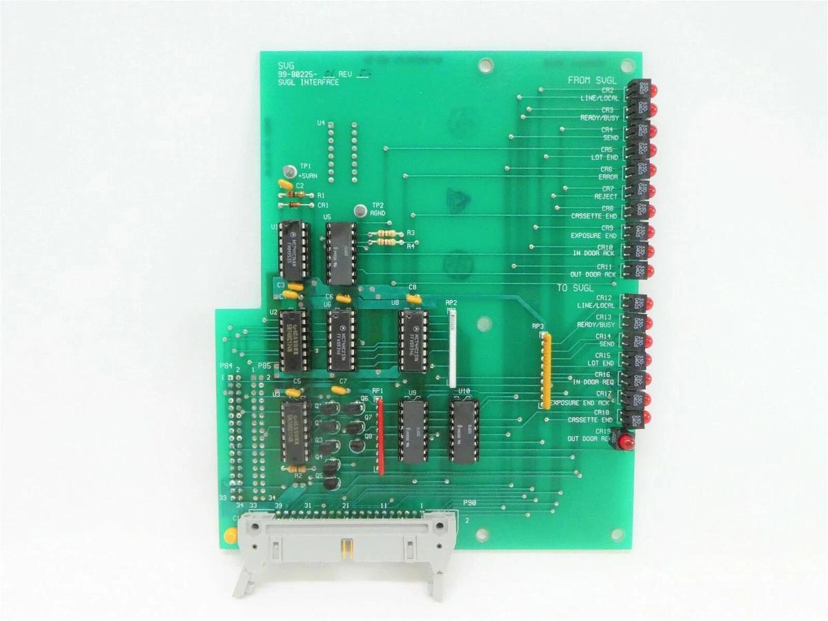 Used SVG Silicon Valley Group 99-80225-01 SVGL Interface Board PCB 90S DUV Working