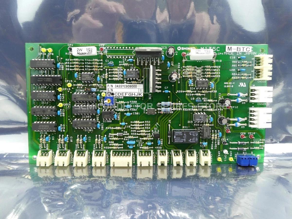 Used Shinko Electric 3ASSYC808000 PCB M-BTC M135C Reseller Lot of 3 Working Surplus