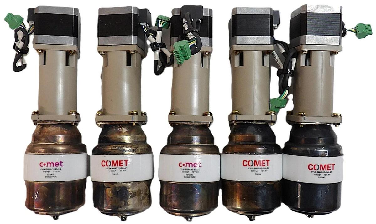 Used Comet CVUN-500BC RF Variable Vacuum Capacitor Lot of 5 Working