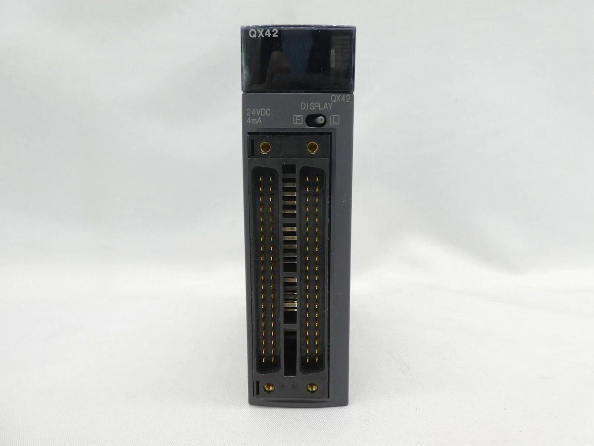 Used Mitsubishi MELSEC-Q PLC Control Assembly Q02HCPU QX42 QY41P Damaged Case As-Is