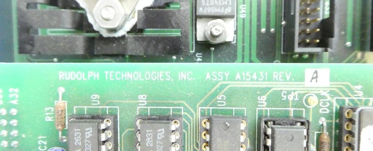 Used Rudolph Technologies A15436 Flat Notch Interface PCB A15438 Core Logic Working
