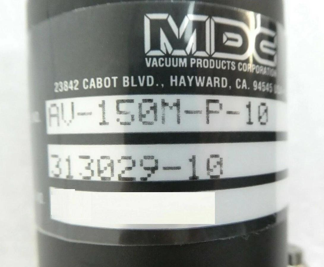 MDC Vacuum Products 313029-10 Angle Valve AV-150M-P-10 Novellus 27-199823-00 New