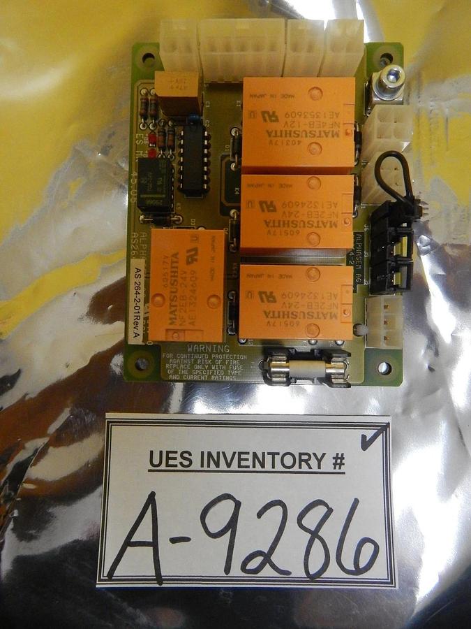 Used Alphasem AG AS264-2-01 Relay Board PCB AS264-2 Used Working