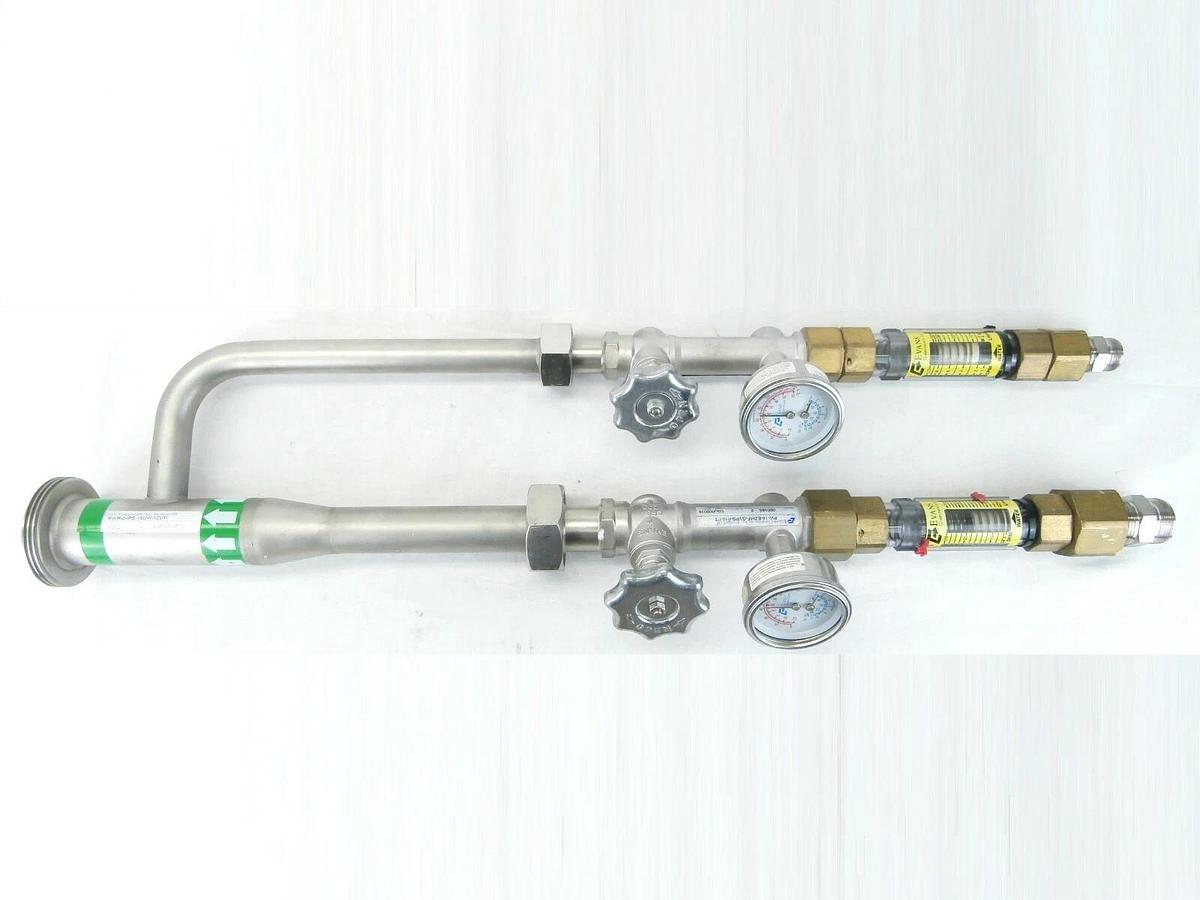 Used Evans PWR-24PS-16UW-12UW Manifold with Gauges Edwards NRYOWP543 TPU Used Working