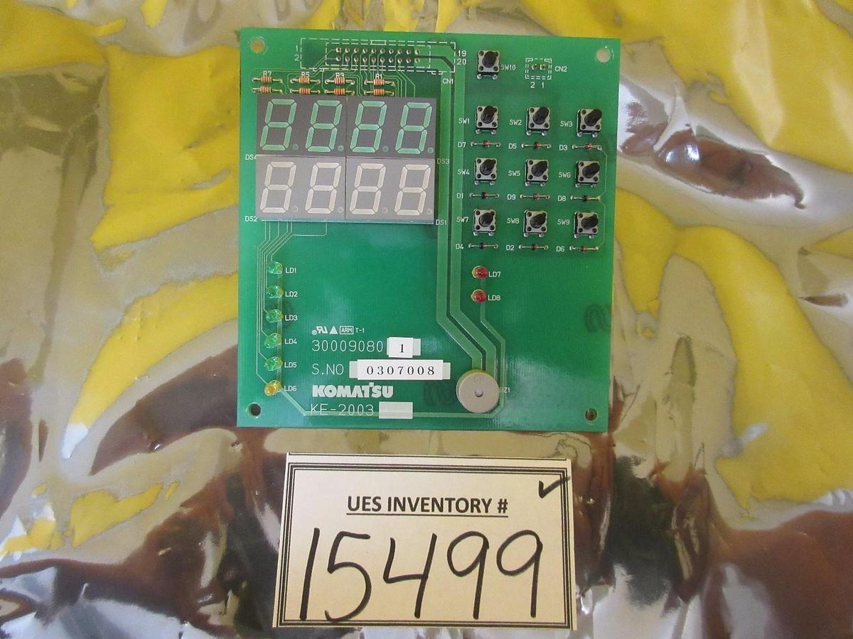 Used Komatsu 300090801 KE-2003 Display Panel Board PCB Used Working