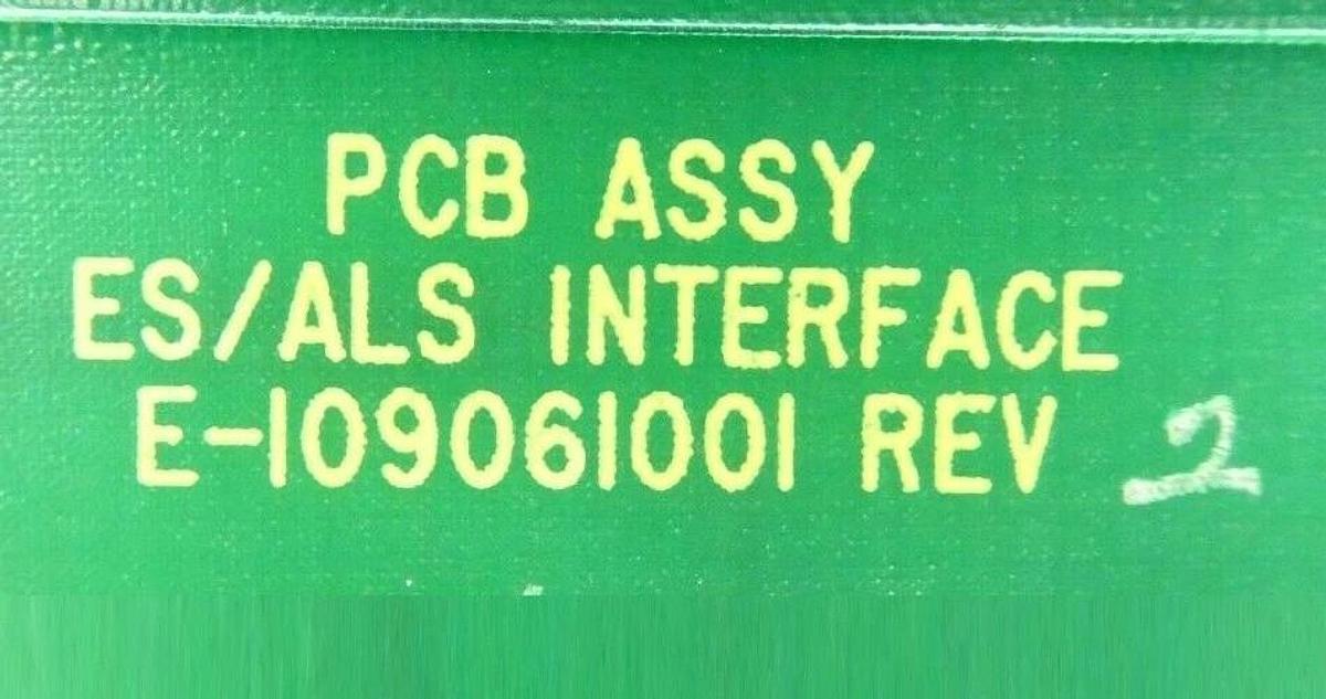 Refurbished Varian VSEA E-109061001 ES/ALS Interface PCB Rev. 2 OEM Refurbished