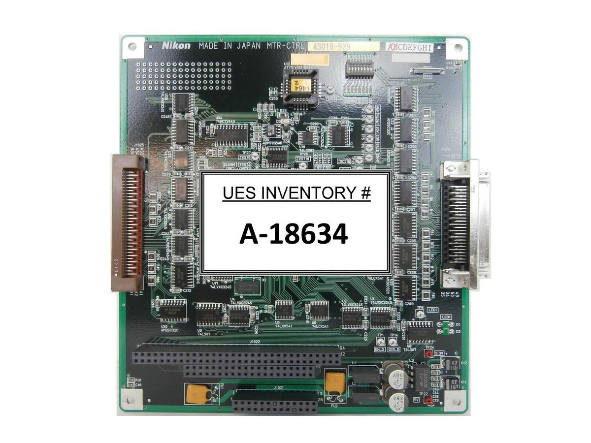 Used Nikon 4S018-929 Motor Control Board PCB MTR-CTRL NSR System Working Surplus