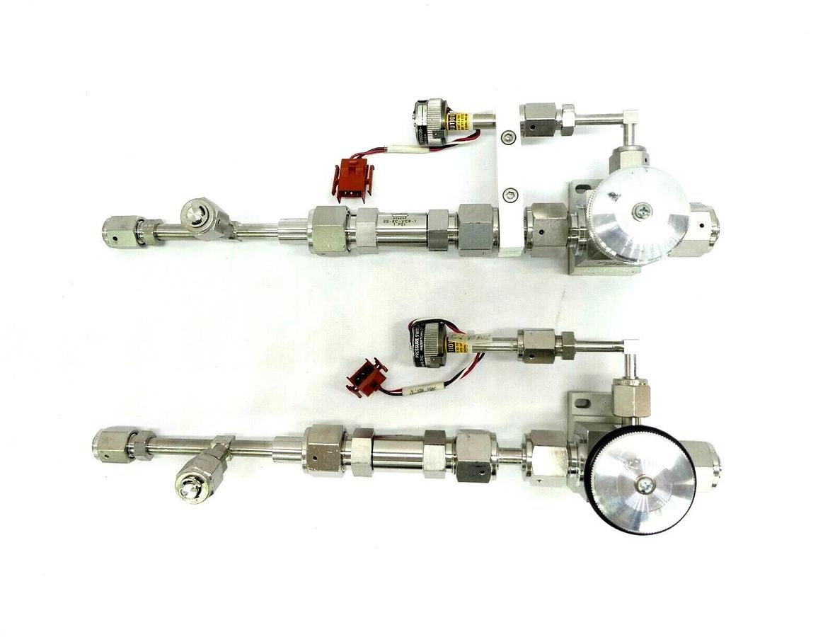 Used Parker 18AA-8482VM Manual Valve Assembly Bristol Babcock 506008-649 Lot of 2