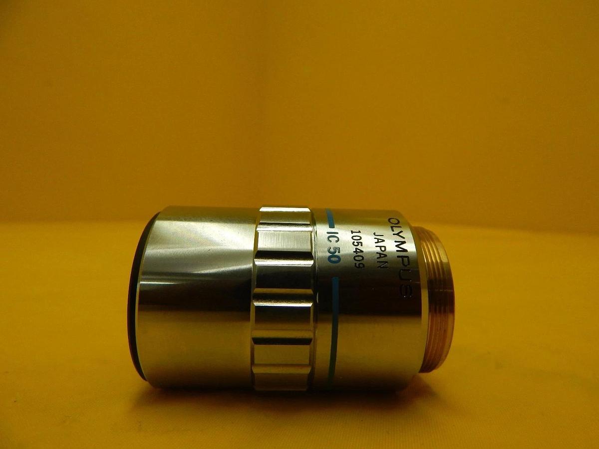 Used Olympus NeoSPlan 50 NIC 0.70 ∞/0 f=180 Microscope Objective IC 20 KLA-Tencor