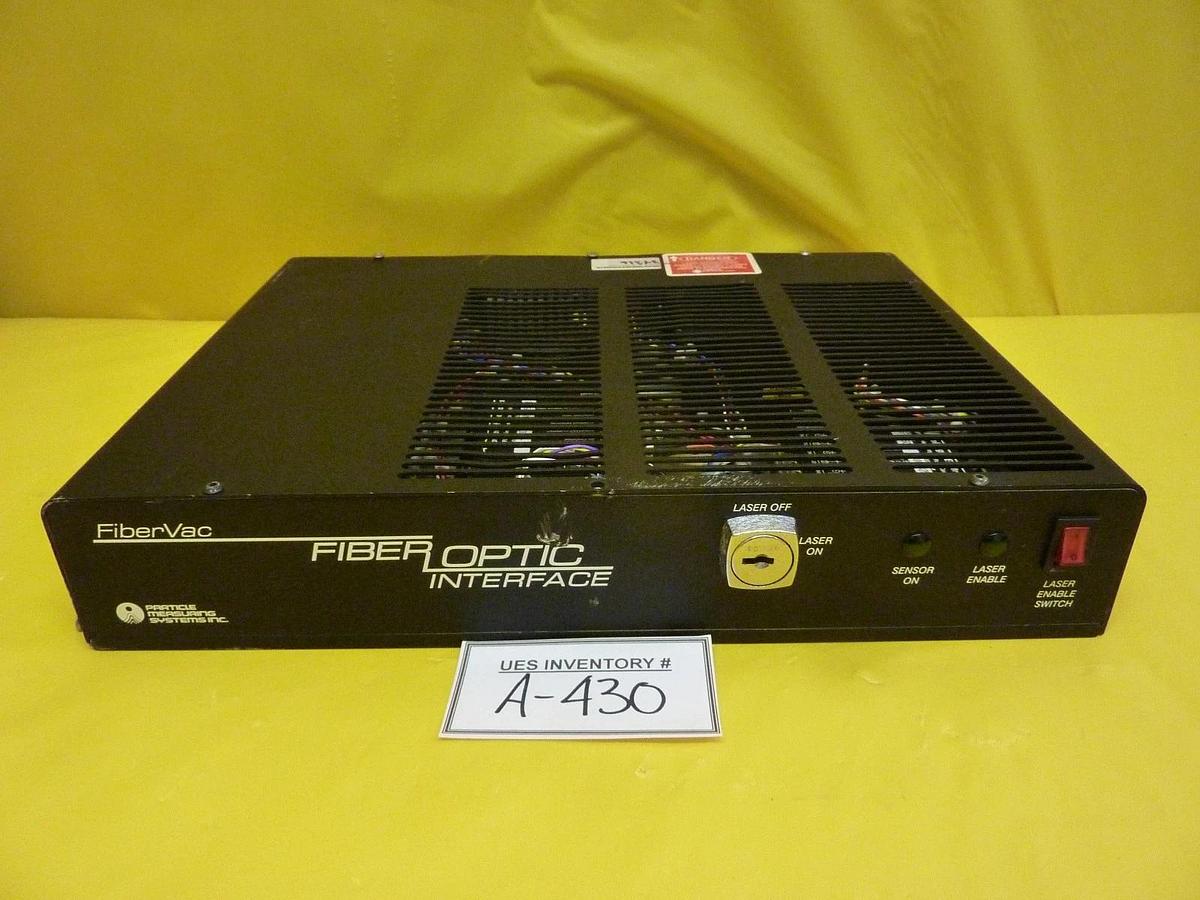 Used Particle Measuring Systems FiberOptic Interface Module FiberVac Used Working