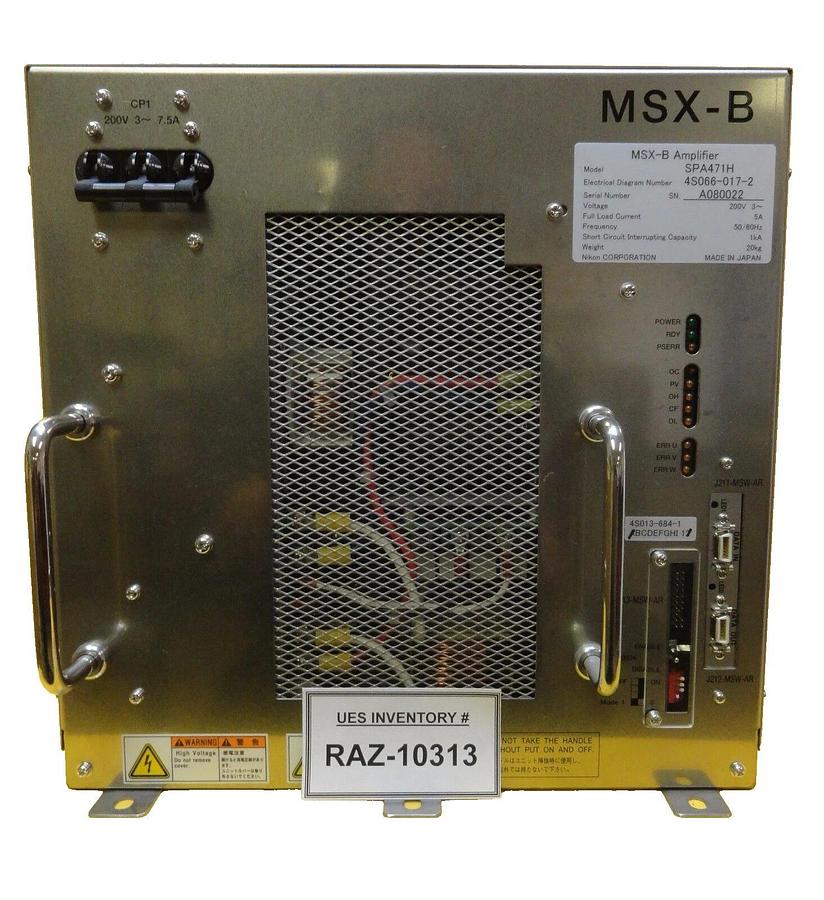 Used Nikon 4S066-017-2 MSX-B Amplifier Module SPA471H 4S013-684-1 NSR Series Working