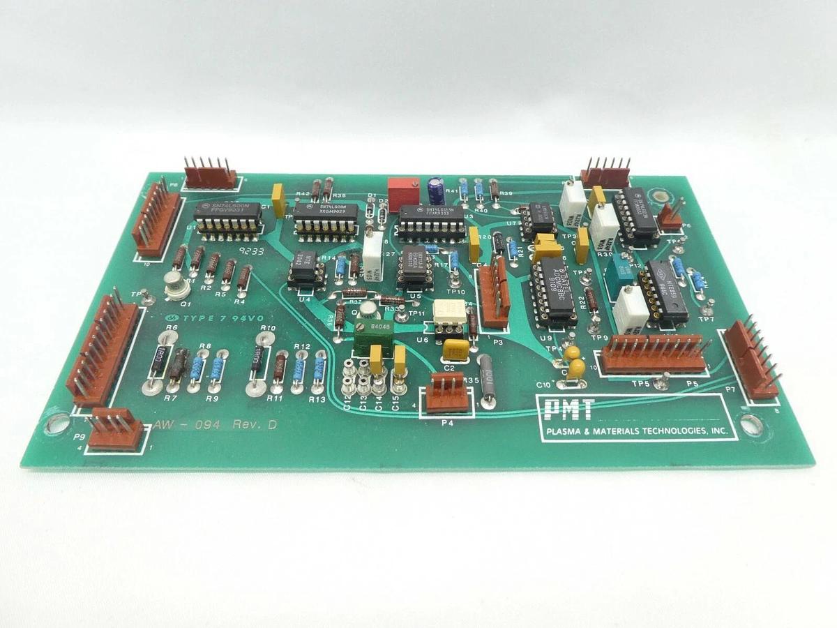 Used PMT Plasma Materials Technology AW-094 Process PCB Rev. D Working Surplus