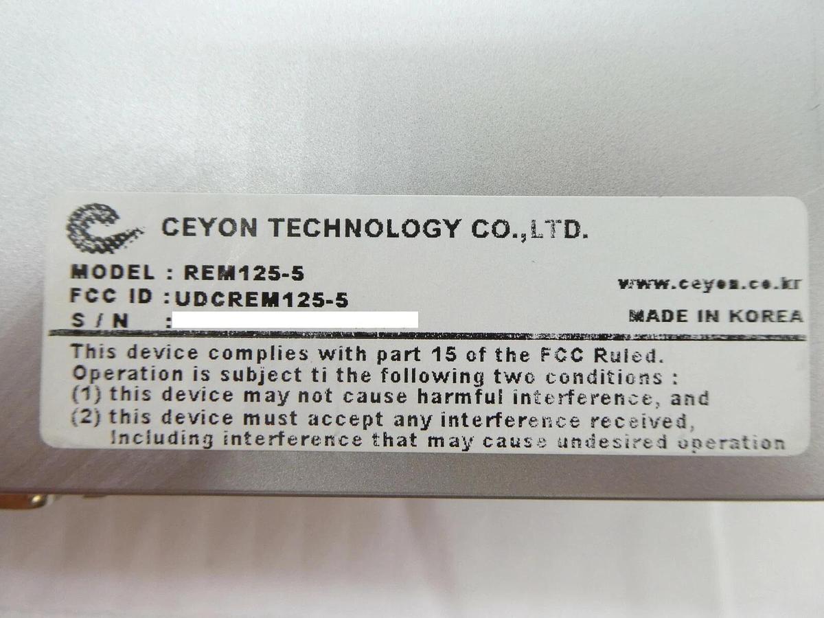 Used Ceyon Technology REM125-5 RFID Multi-Port Reader REM 125 Display Spot Working