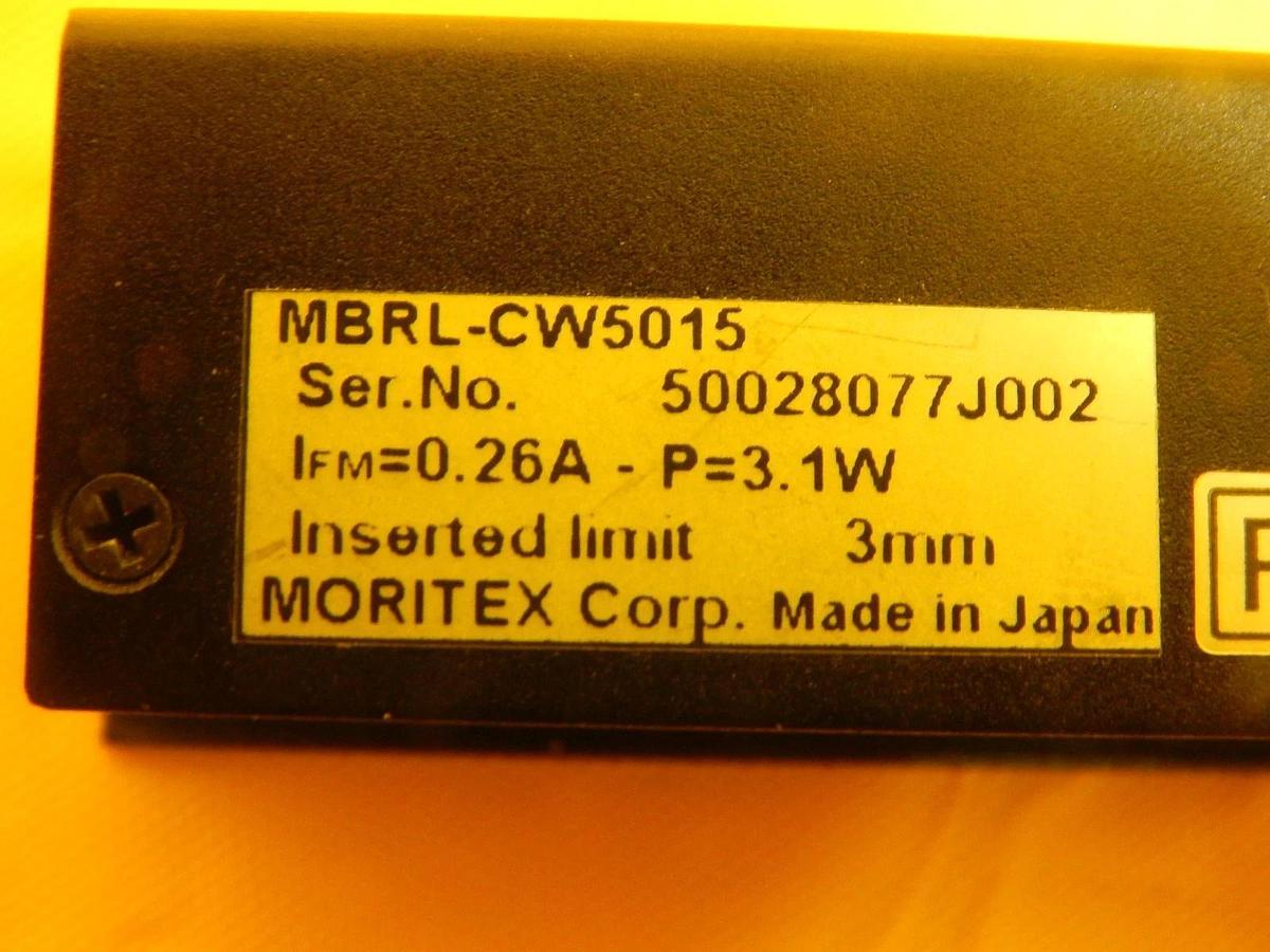 Used MORITEX Corporation MBRL-CW5015 White High Intensity LED Array Used Working