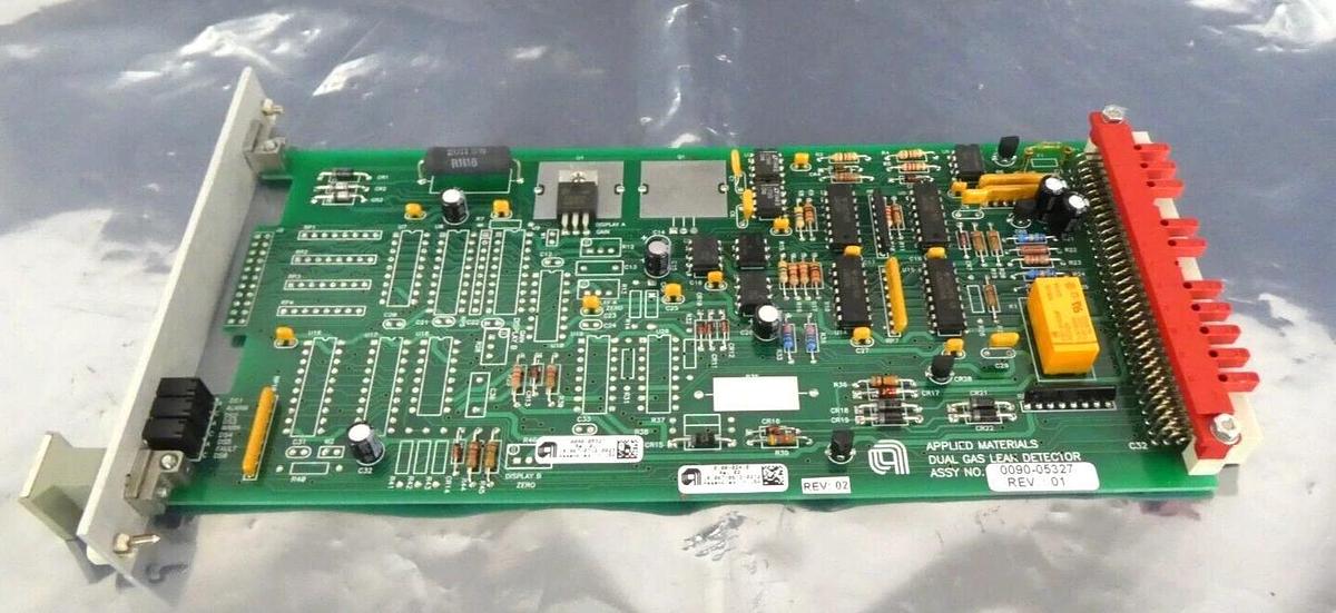 Used AMAT Applied Materials 0090-05327 Dual Gas Leak Detector PCB Working Surplus