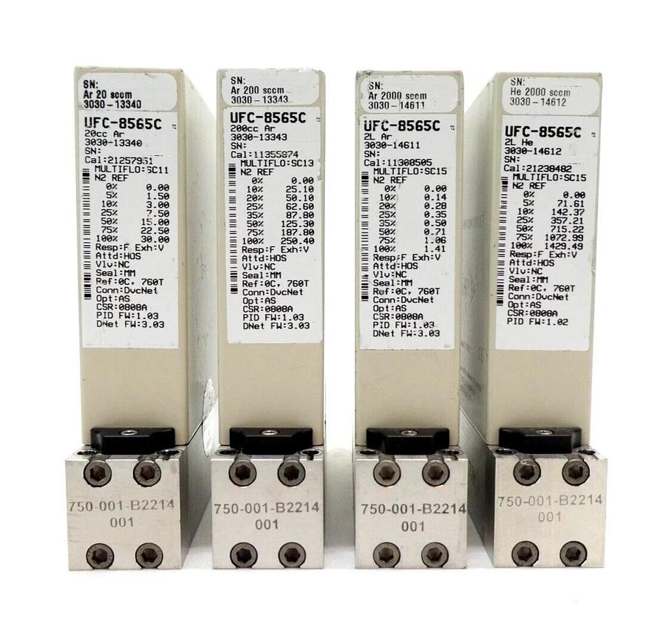 Used Celerity UNIT UFC Mass Flow Controller MFC UFC-8565C UFC-8565 UFC-8564 Lot of 11