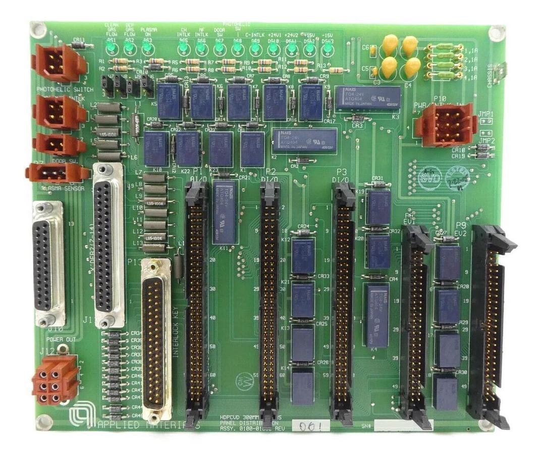 Used AMAT Applied Materials 0100-01652 300mm AP Gas Panel Distribution PCB Lot of 3