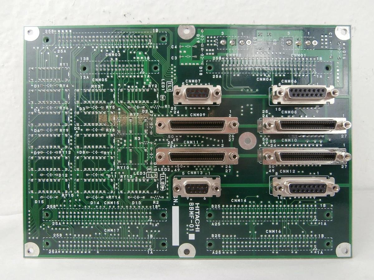 Used Hitachi BBMF-01 Interface Board PCB M-712E Shallow Trench Etcher Working Surplus