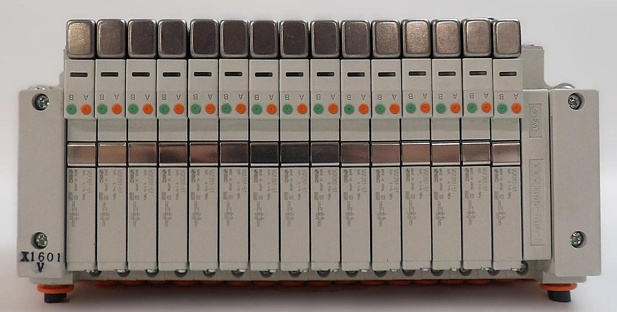 Used SMC VV5Q11-16-X1601V 16-Port Manifold EX420-SDN2 AMAT Working