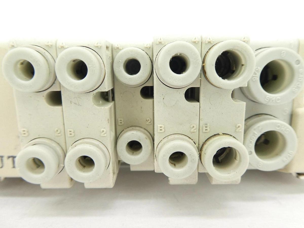 Used SMC 5-Port Pneumatic Manifold SZ3360-5NL0Z Reseller Lot of 6 Working Surplus