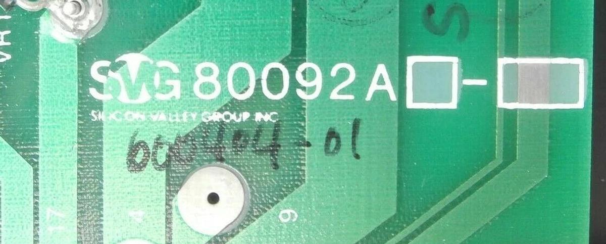 SVG Silicon Valley Group 80092A Voltage Regulator PCB Thermco 600404-001 New