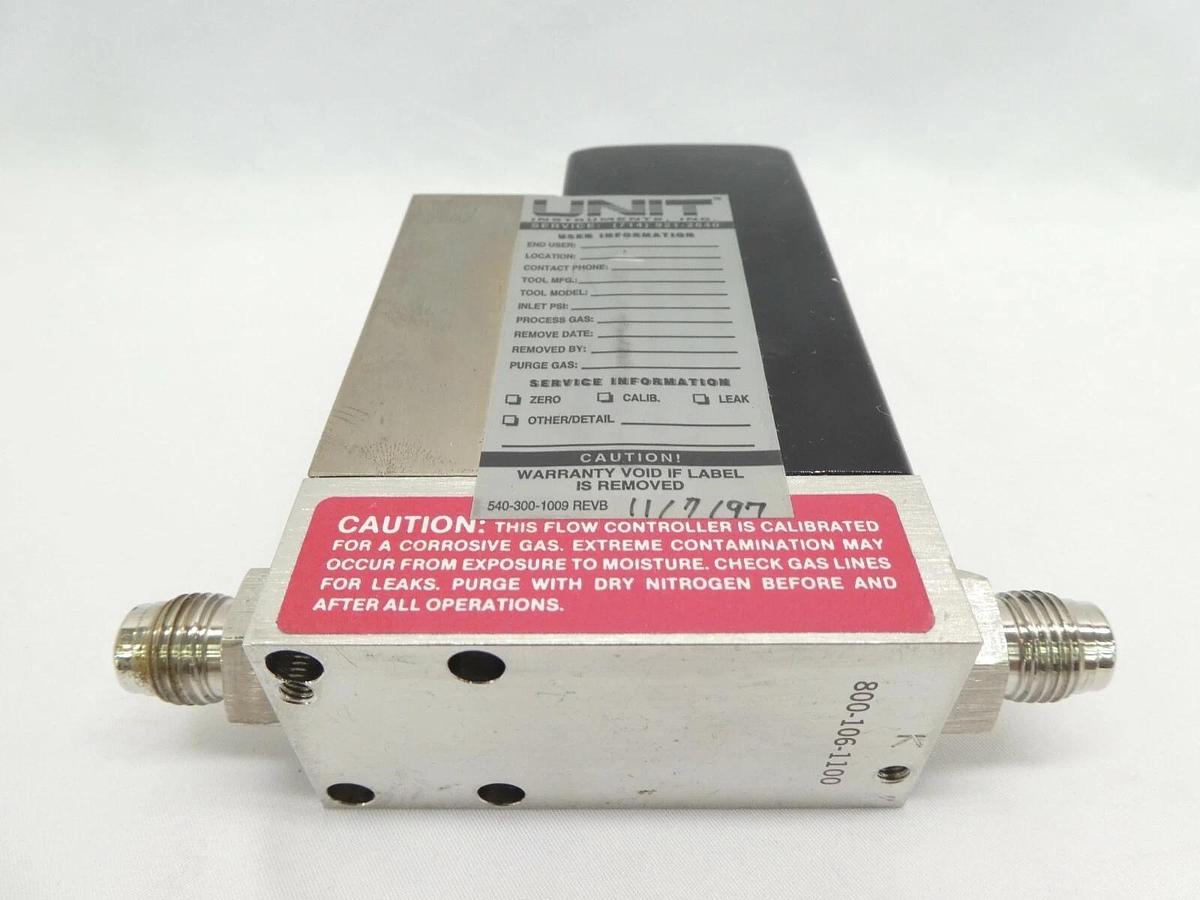 Used UNIT Instruments UFC-1200A Mass Flow Controller MFC 100 SCCM Cl2 Working Surplus