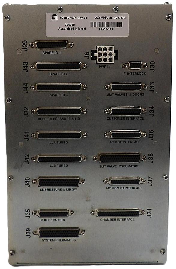 Used AMAT Applied Materials 0090-07497 Olympia MF HV CIOC Module Working