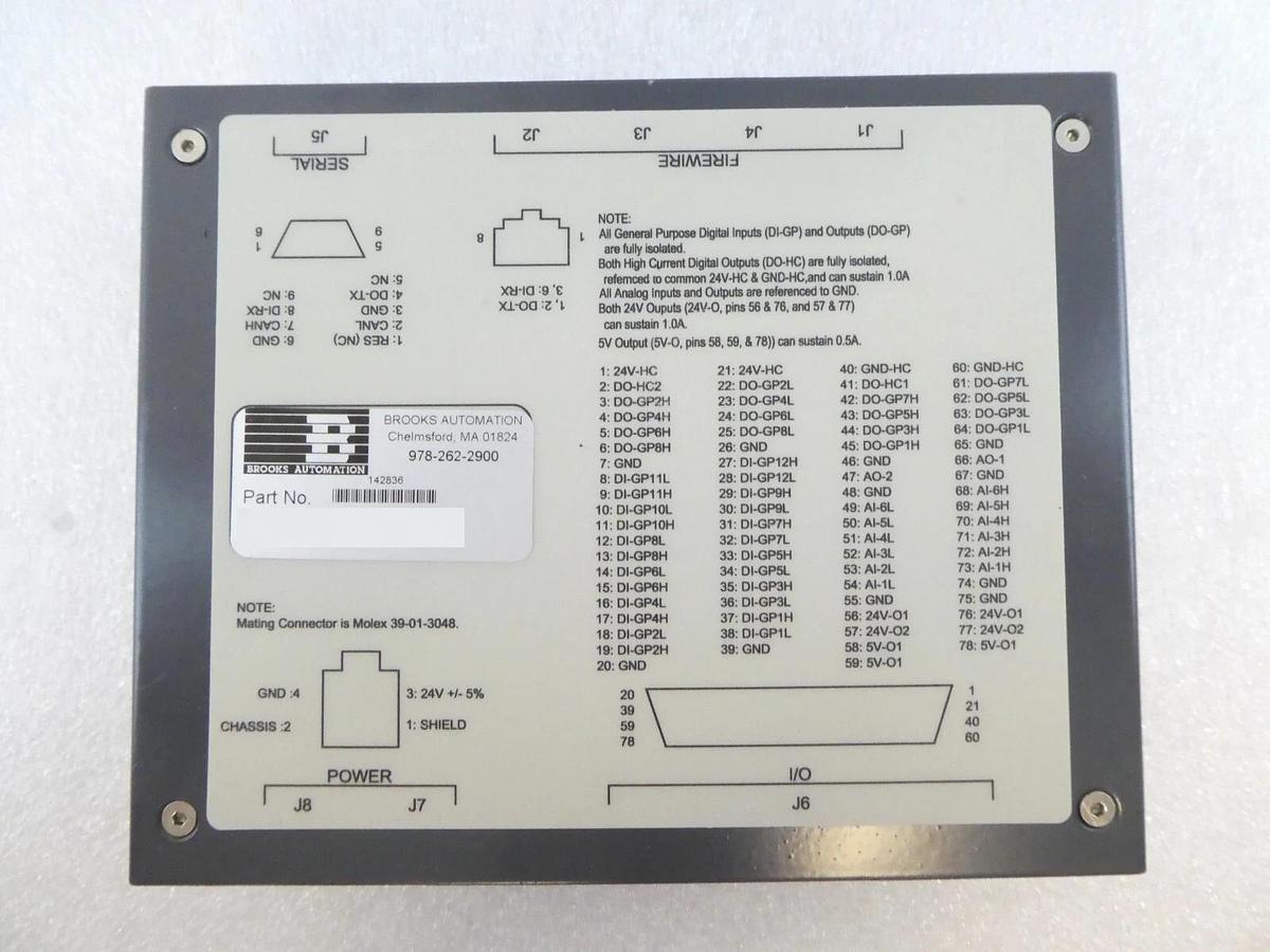 Used Brooks Automation 168904 Fusion V Robot Controller Set 142836 w/Cables Working