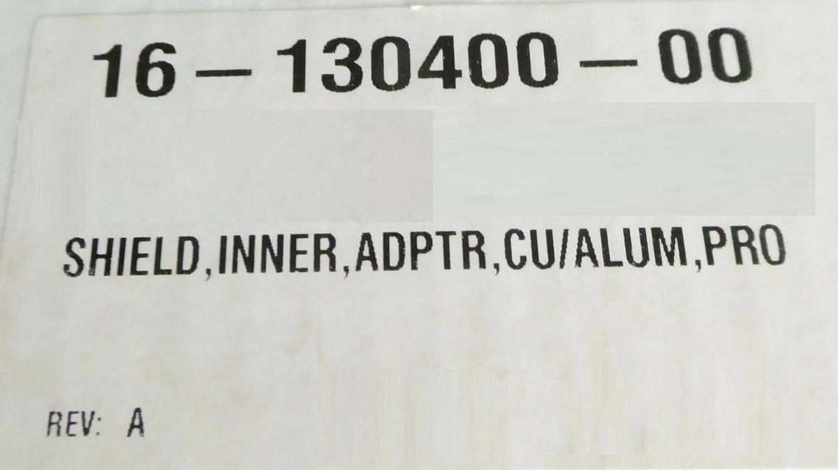 Refurbished Novellus Systems 16-130400-00 Adaptor Inner Shield CU/ALUM PRO Refurbished