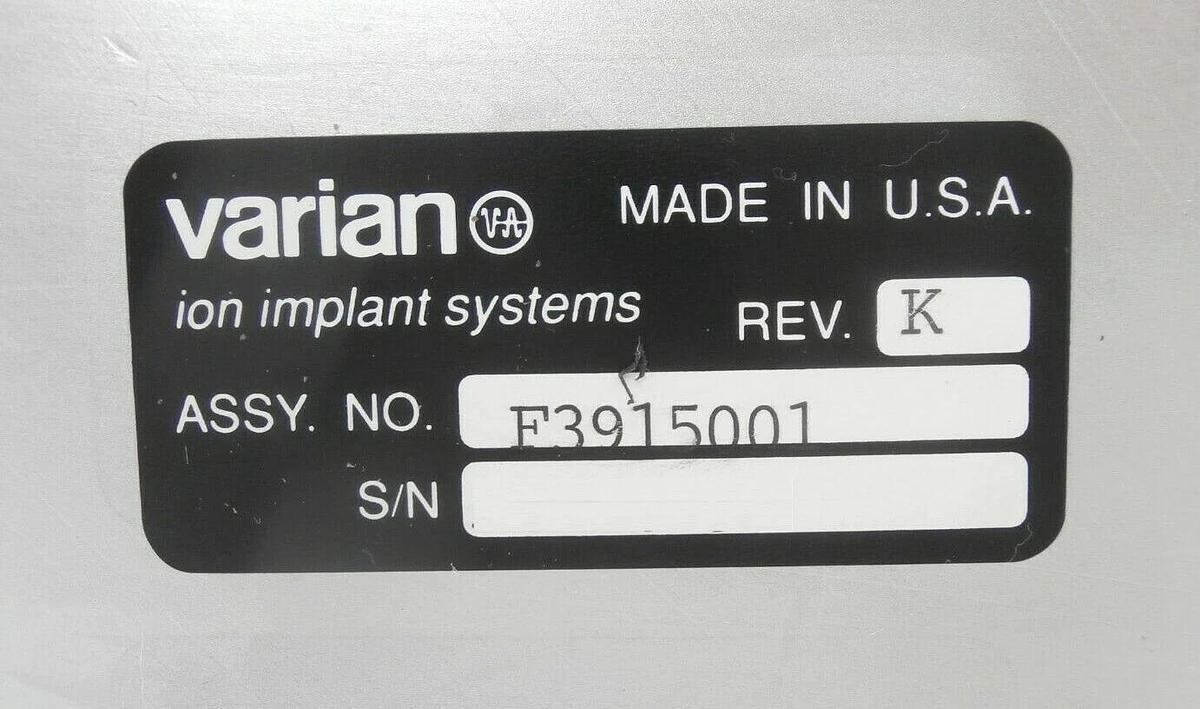Used Varian Semiconductor VSEA F3915001 Isolation Valve Assembly Working Surplus