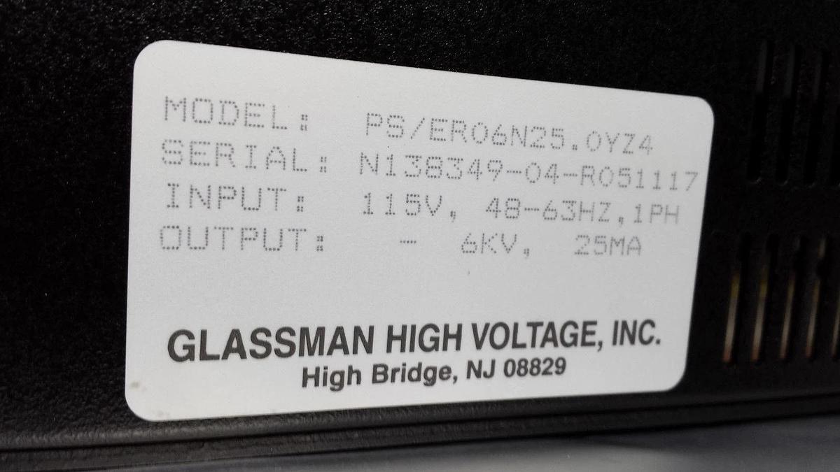 Used Glassman PS/ER06N25.OYZ4 6KV 25MA Power Supply AMAT 9090-01265 Working