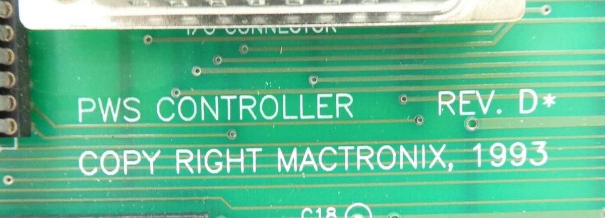 Used Mactronix PWS Controller PCB Reseller Lot of 2 Working Surplus