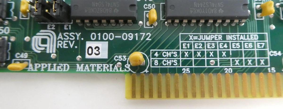 Used AMAT Applied Materials 0100-09172 8 Channel Emission/Laser Endpoint PCB Lot of 2