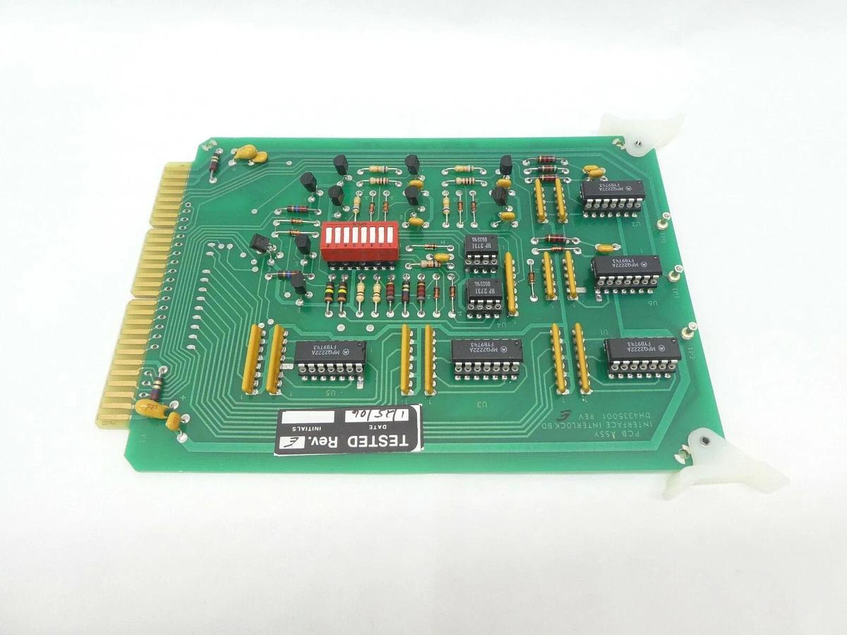Used Varian Semiconductor VSEA DH4335001 Interface Interlock PCB Card Rev. E Working