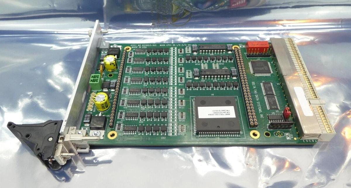 Used Delta Tau Data Systems 603603-103 cPCI 48 I/O PCB Card AMAT 0190-15384 Working