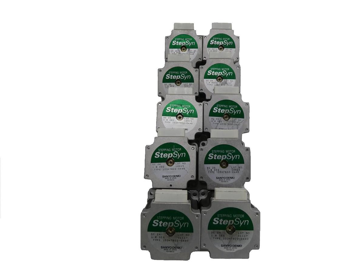Used Sanyo Denki 103H7822-0440 Stepping Motor StepSyn Reseller Lot of 10 Working