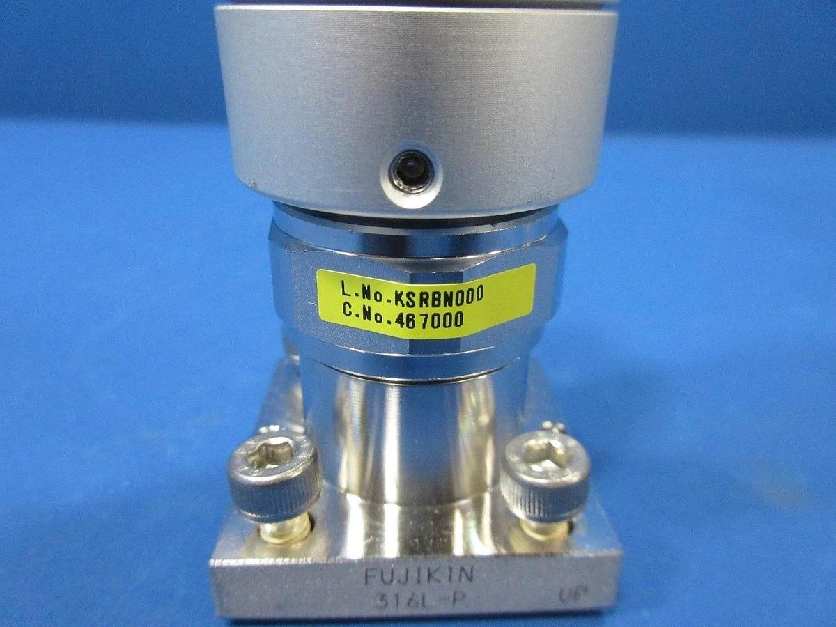 Used Fujikin 467000 Type NC Diaphragm Valve 0.39~0.59MPa 2 Port C-Seal Lot of 12 Used