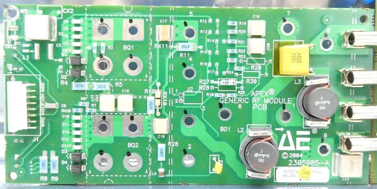 Used AE Advanced Energy 2305985-A 2305650-A APEX RF Module/Combiner PCB Assembly