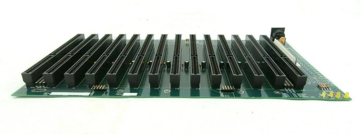 Used Plasma-Therm 9011 ISA 14 Slot Backplane Board PCB 11911411 Clusterlock Spare