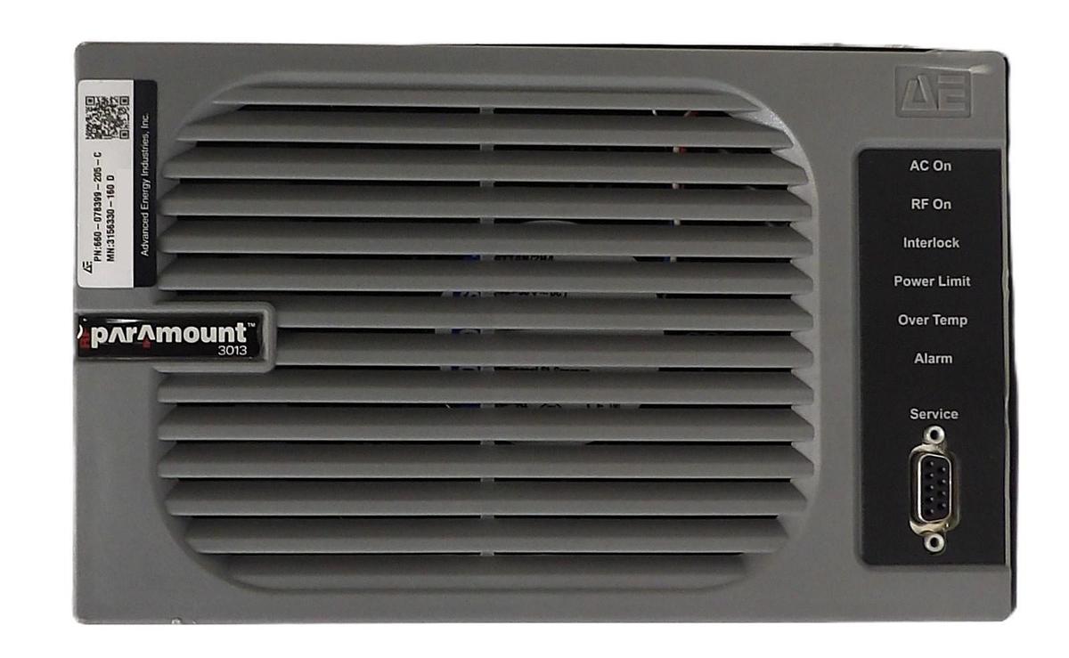 Used Paramount 3013 AE Advanced Energy 3156330-160 RF Generator 660-078399-205 As-Is