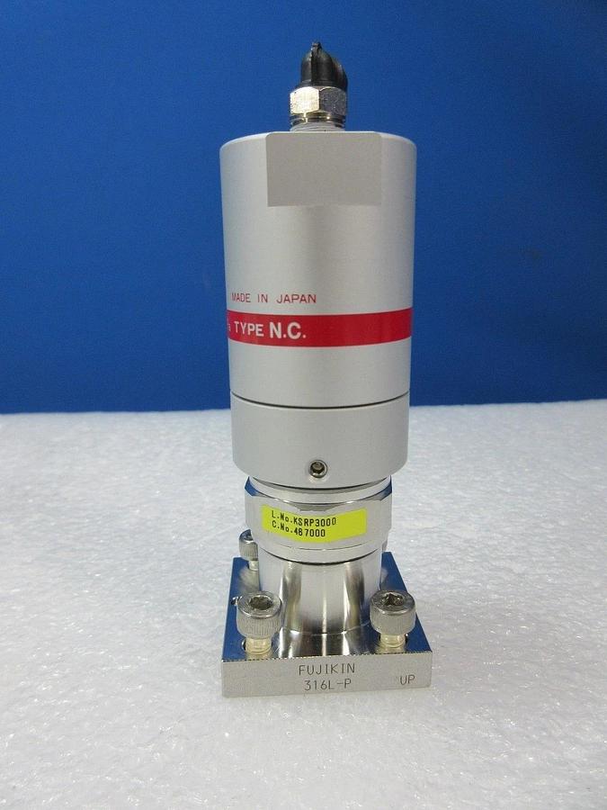 Used Fujikin 467000 Type NC Diaphragm Valve 0.39~0.59MPa 2 Port C-Seal Lot of 15 Used