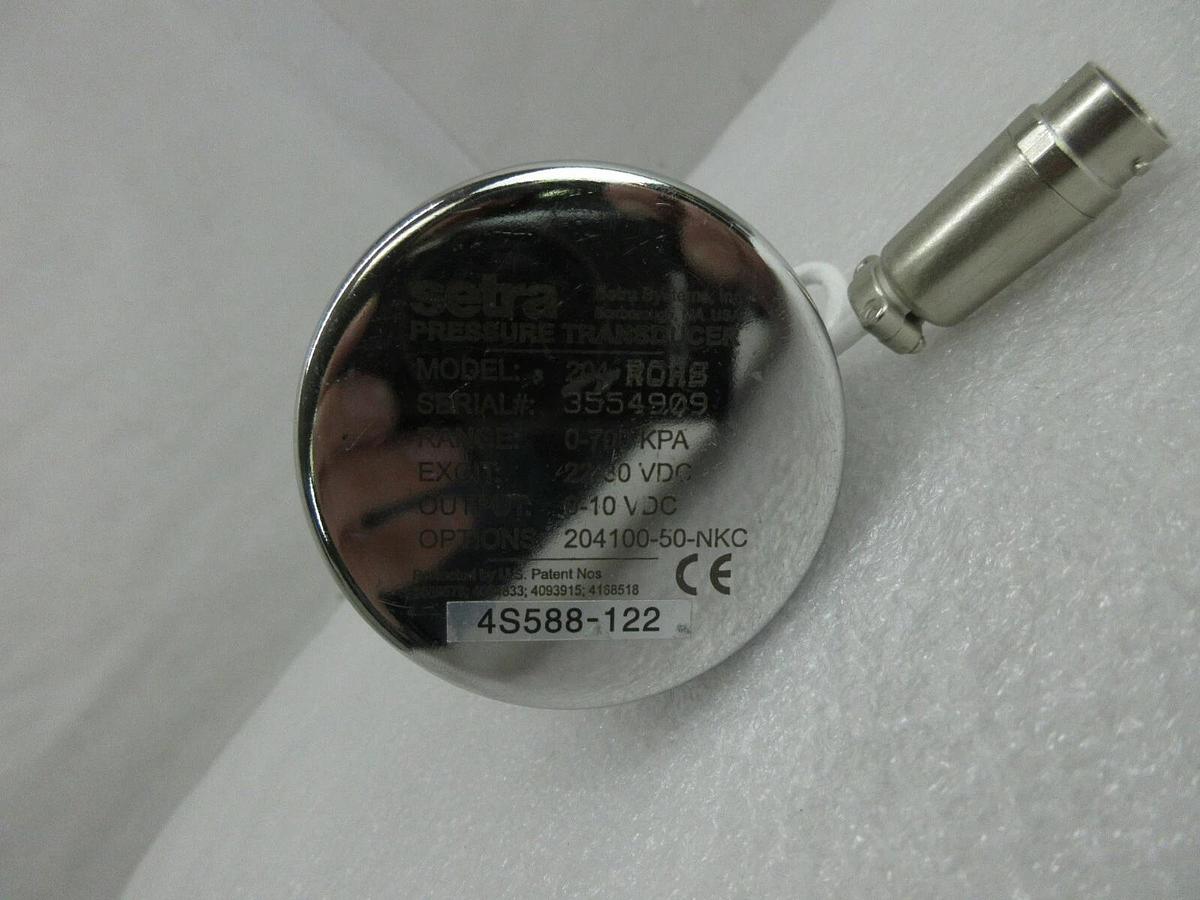 Used Setra 204100-50-NKC Pressure Transducer 204 ROHS Nikon 4S588-122 NSR-S620D Used